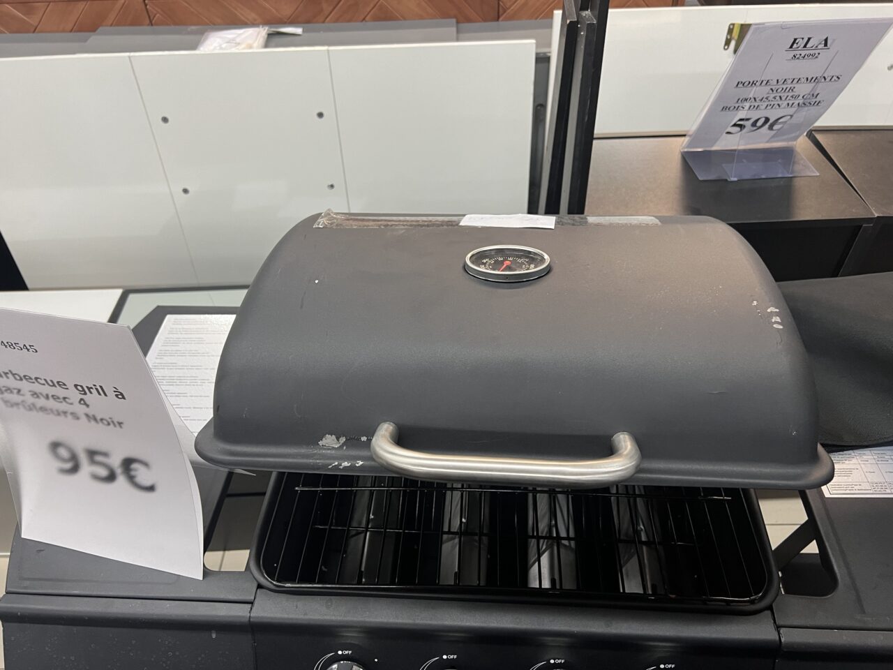 vidaXL Barbecue gril à gaz avec 4 brûleurs Noir48545/ déjà monté – Image 8