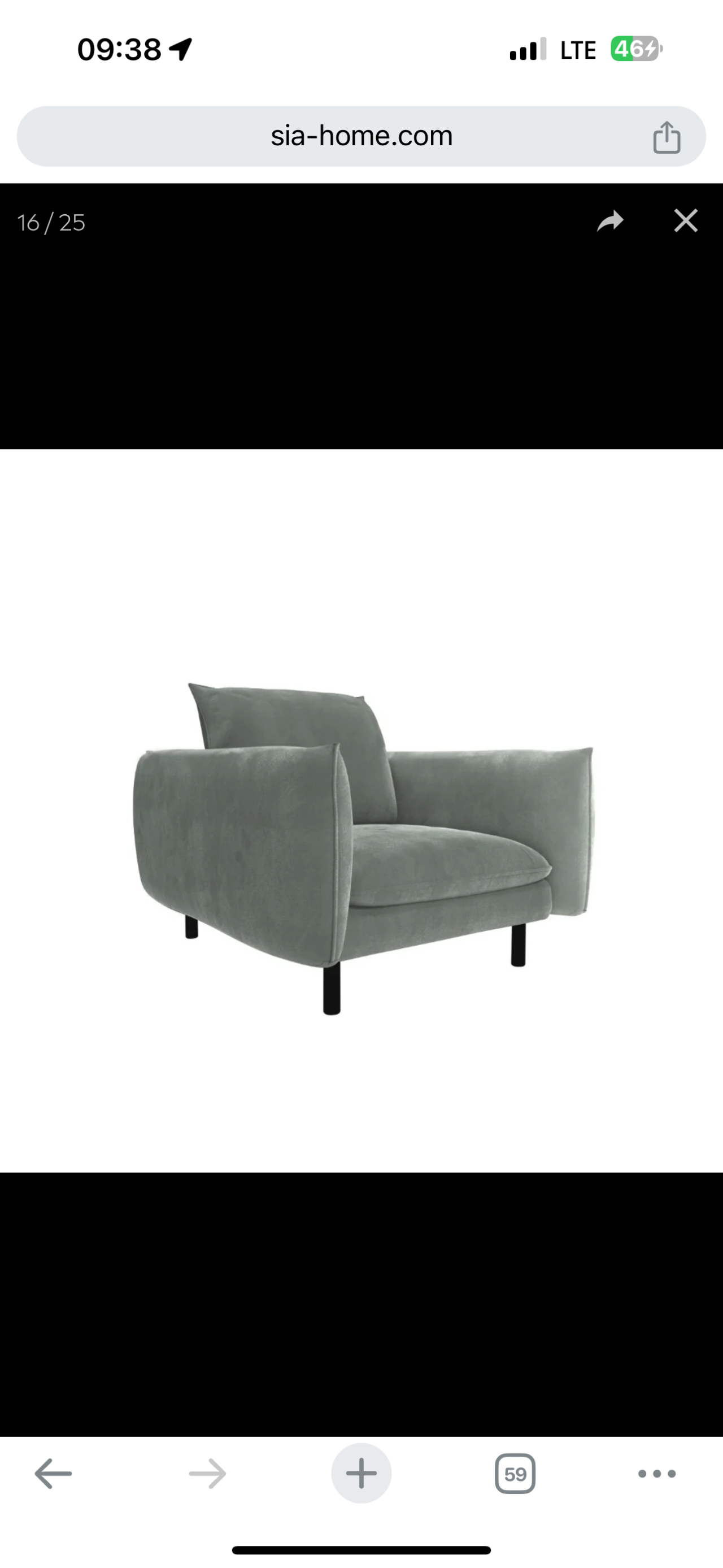 Fauteuil ISAK Velours