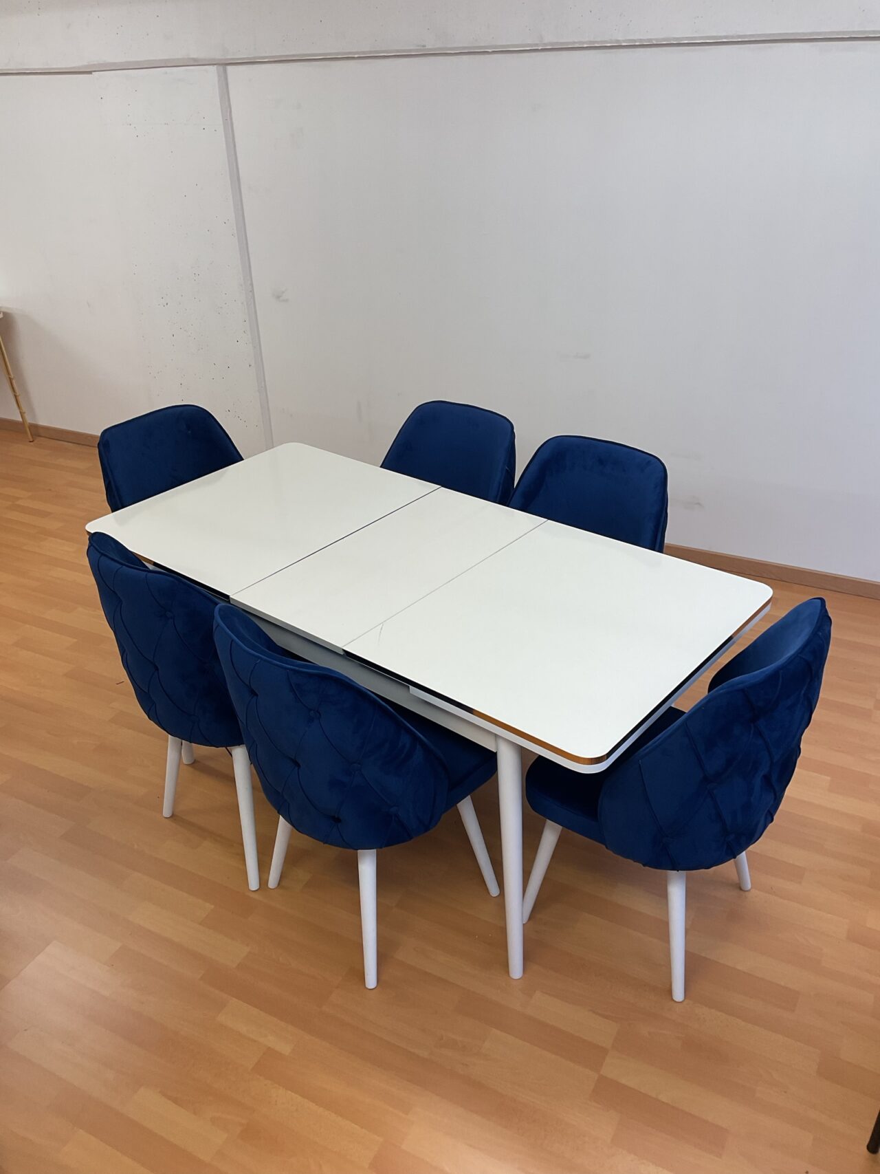 SALLE À MANGER LEXUS 6 chaises en velours anti taches + table extensible – Image 33