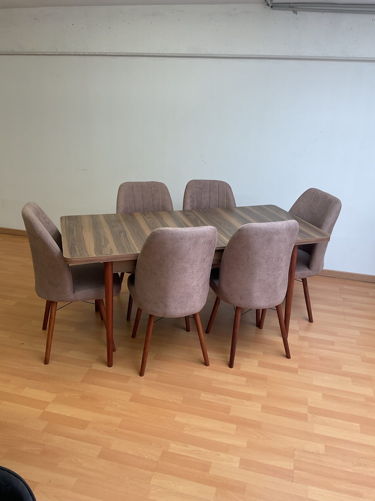 SALLE À MANGER SUZANNE lot de 4 ou 6 chaises en tissus anti taches + table extensible – Image 18