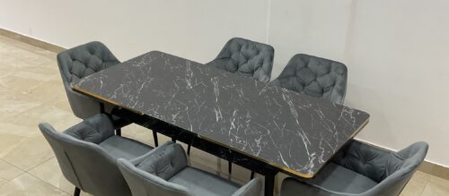 Salle à manger MARIO 6 chaises + table extensible