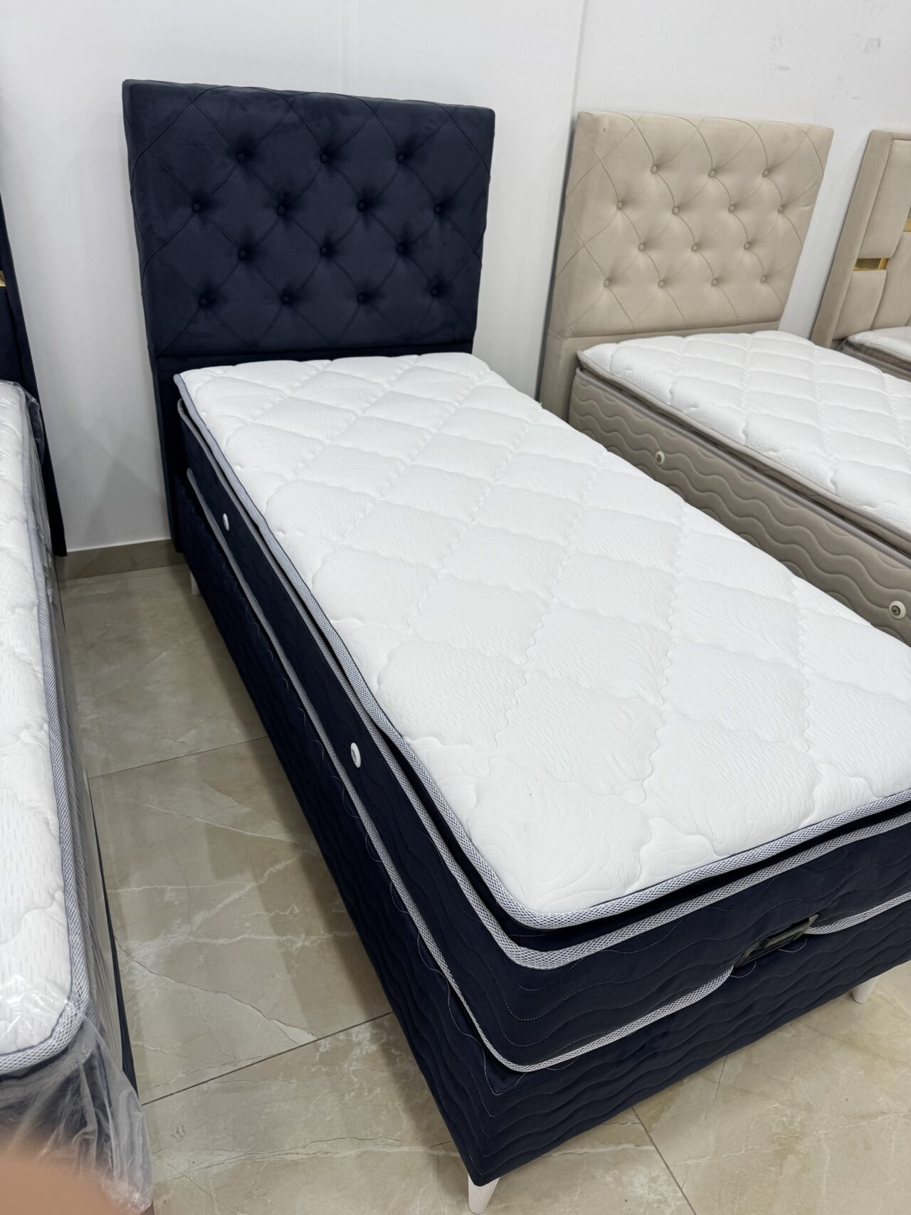 Matelas SERENA 30cm à ressort avec surmatelas gris ou beige – Image 4