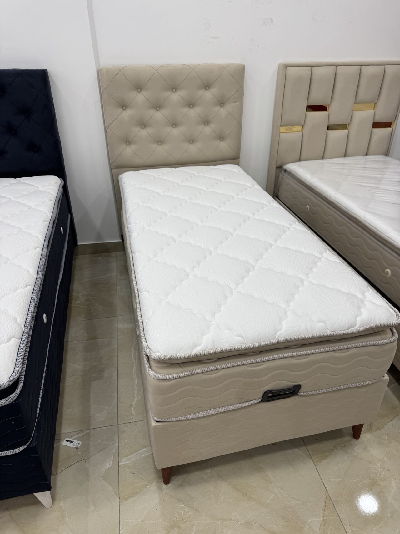 Matelas SERENA 30cm à ressort avec surmatelas gris ou beige – Image 5