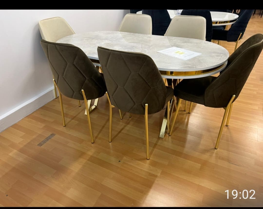 Salle à manger LUXE 6 chaises + table 170x90cm – Image 10