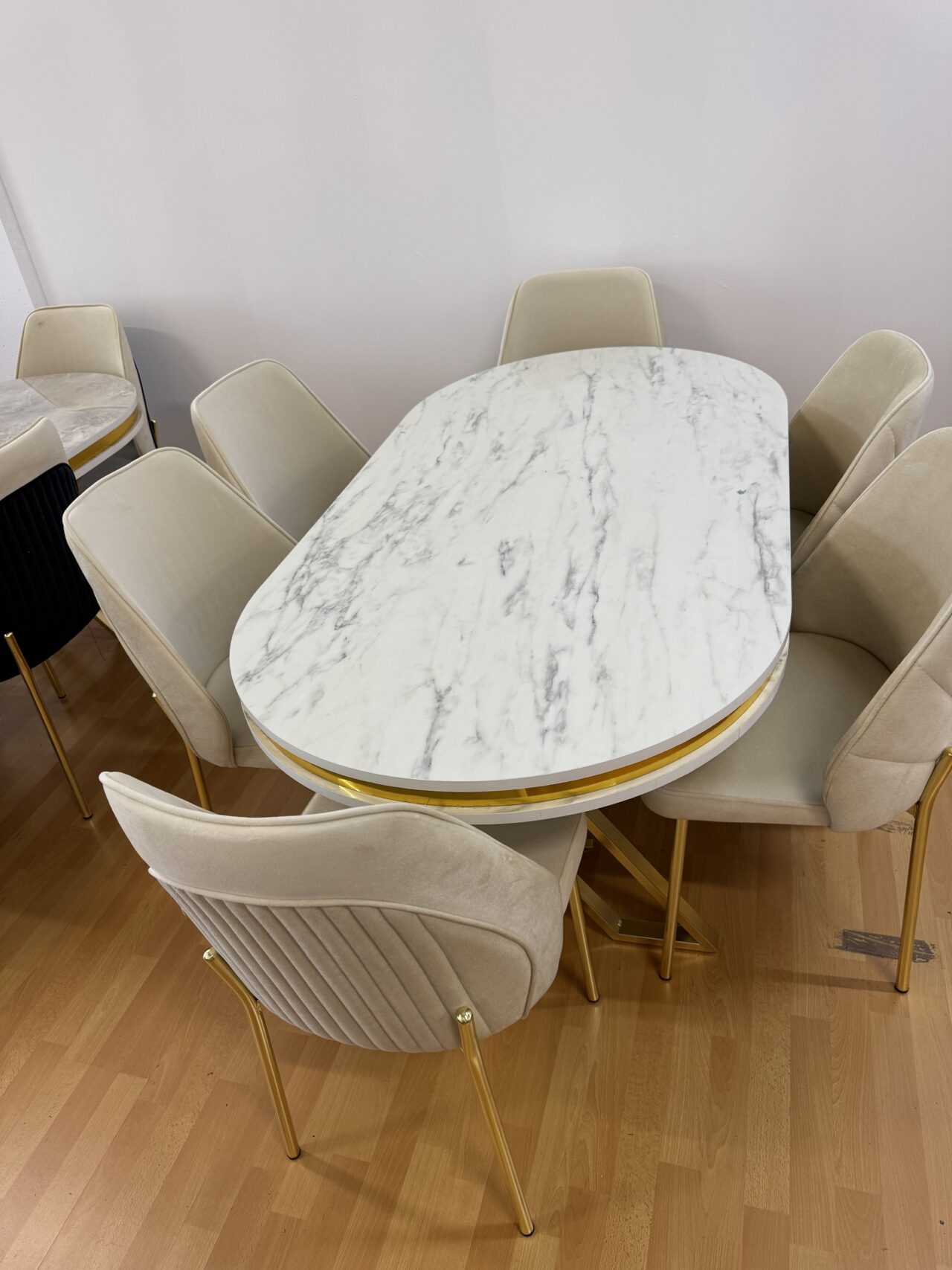 Salle à manger LUXE 6 chaises + table 170x90cm – Image 3