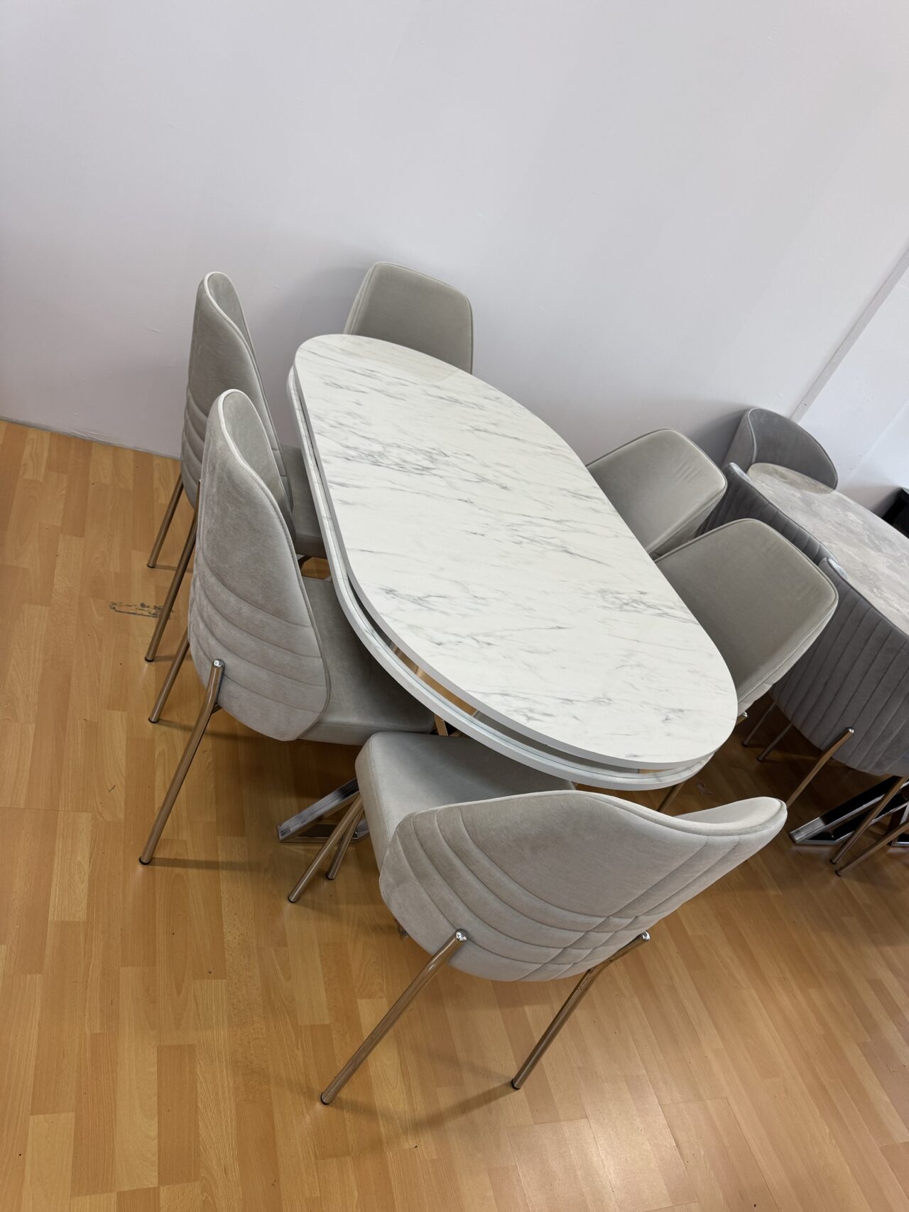 Salle à manger LUXE 6 chaises + table 170x90cm