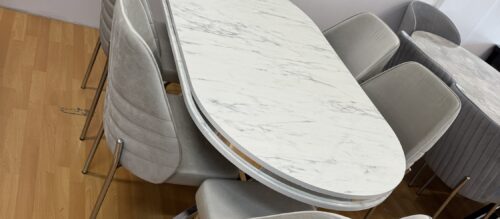 Salle à manger LUXE 6 chaises + table 170x90cm