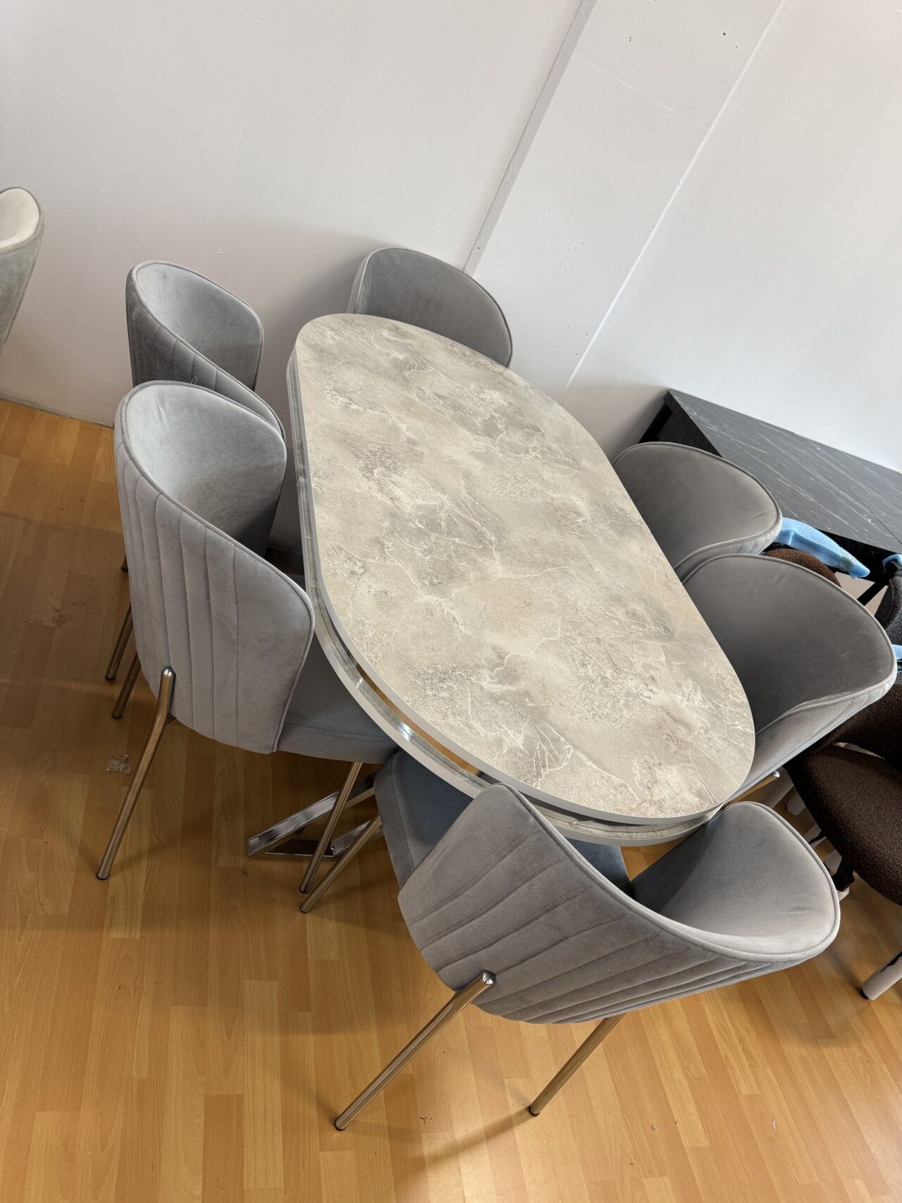 Table luxe ovale 170x90cm high gloss – Image 8